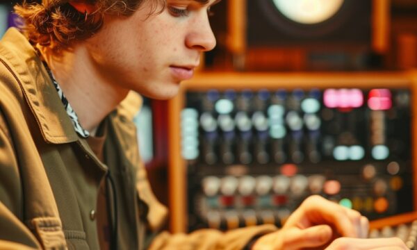 Music Producer at the Mixing Console